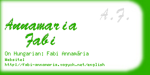 annamaria fabi business card